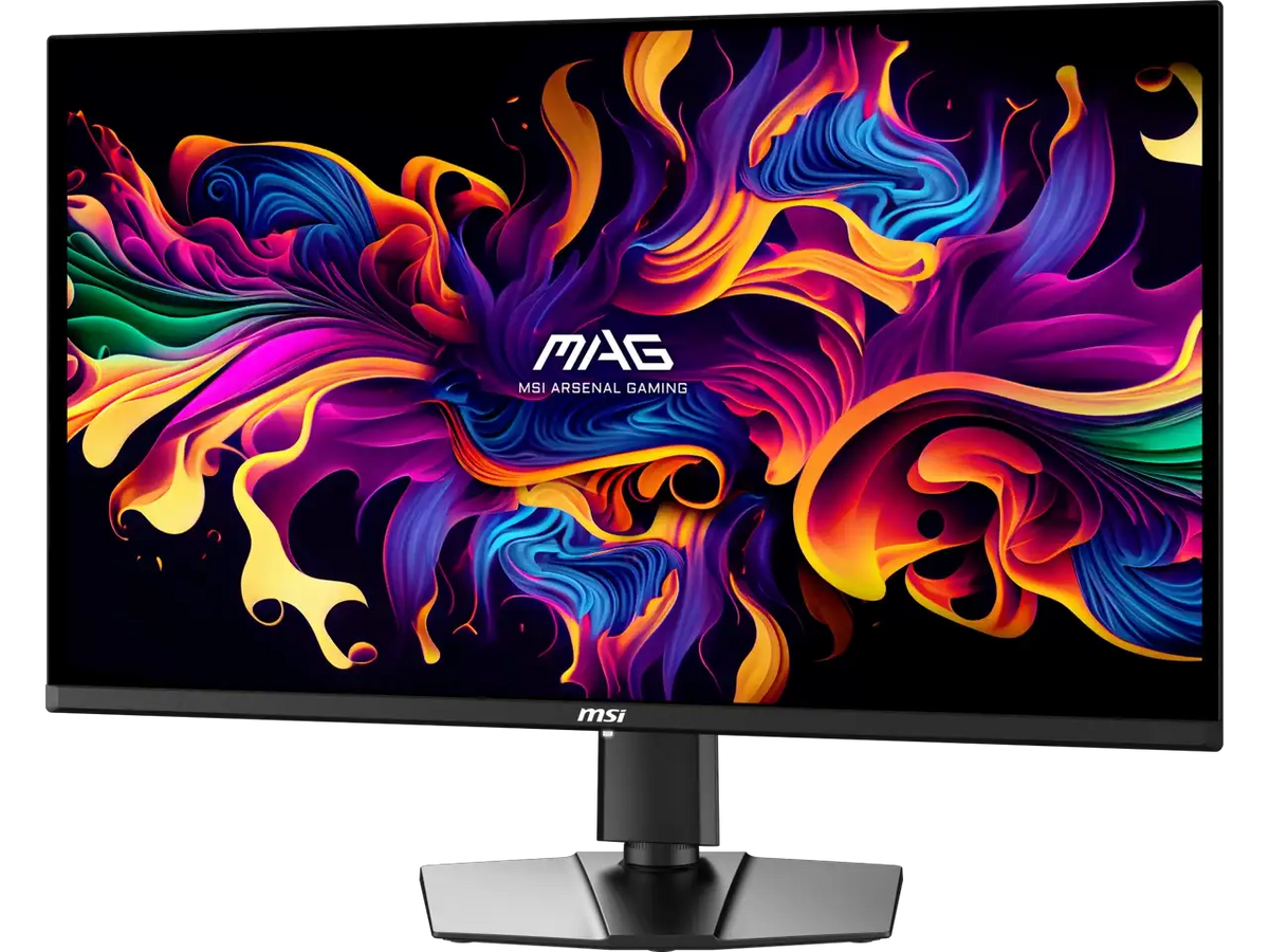 MSI 32" (31.5" viewable) UHD 4K 165Hz with AMD FreeSync Premium Pro 0.03ms HDR400 USB-C OLED Gaming Computer Monitor with Height Adjustable, Pivot, Swivel & Tilt stand MAG 321UP QD-OLED