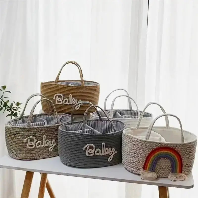 Multi Functional Travel Mommy Bag Cotton Rope - OurLum.com