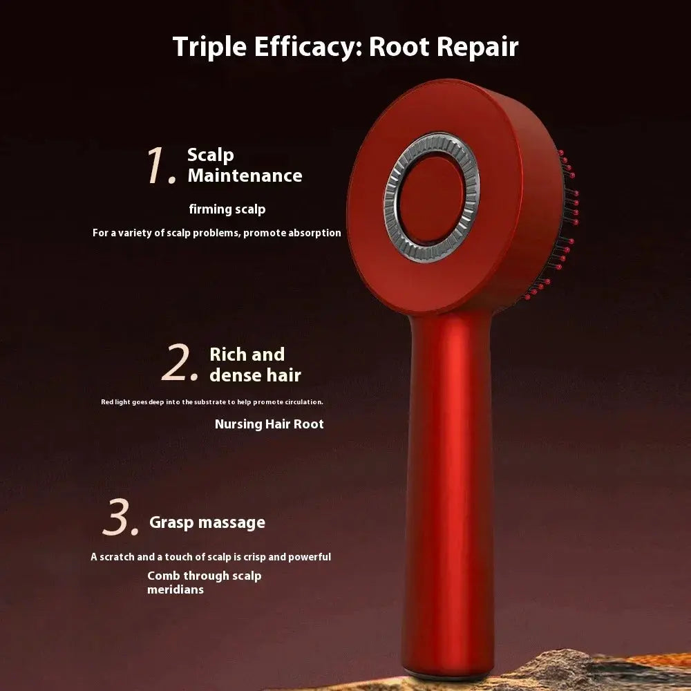 Red Light Vibration Head Massage Comb for Hair Growth