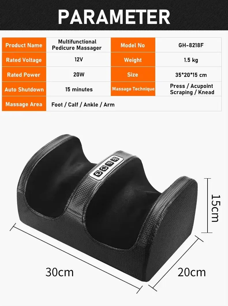 Heated foot massager.Electric kneading foot massage relieves pain and promotes blood circulation