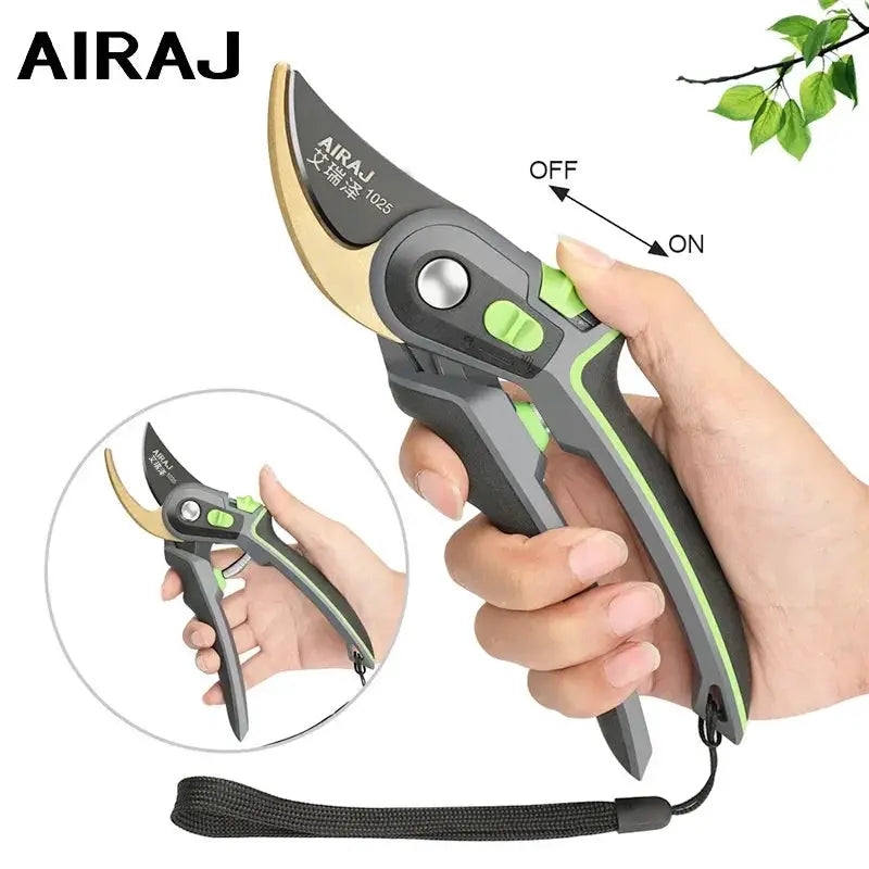 Airaj Industrial Grade Pruning Shears Labor Saving Tool