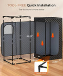 Portable Steam Sauna for Home Spa Tent with 1600W Steamer