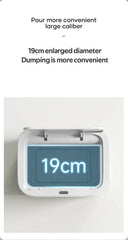 Smart Trash Can for Tight Bathrooms