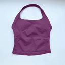 NCLAGEN Gym Halter Top Longline Strappy Yoga Wear