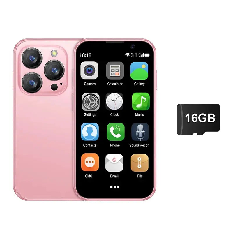 SERVO 16SE Mini Smartphone 16GB ROM Android 9.0 Wifi Dual SIM Standby Play Store 3G WCDMA 3.0"Little Smart Cellphone New Version