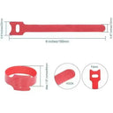 10/30/50pcs Multi-Purpose Fastener Cable Straps Tape Cable Ties Reusable Hook Loop Strips Wire Ties Cables Organizer Cord Wraps