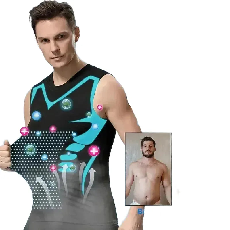 Ice Silk Compression Tank for Men Gym — product view 1