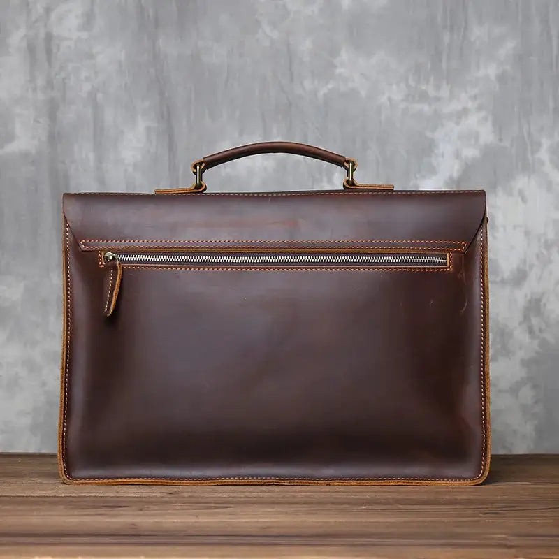 Vintage Large Capacity Crazy Horse Leather Bag For Men - product image 2