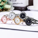 Retro Gold Bangle Bracelet Watch for Stylish Women Gift