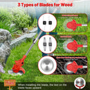 24V Cordless Grass String Trimmer 21000RPM For Makita