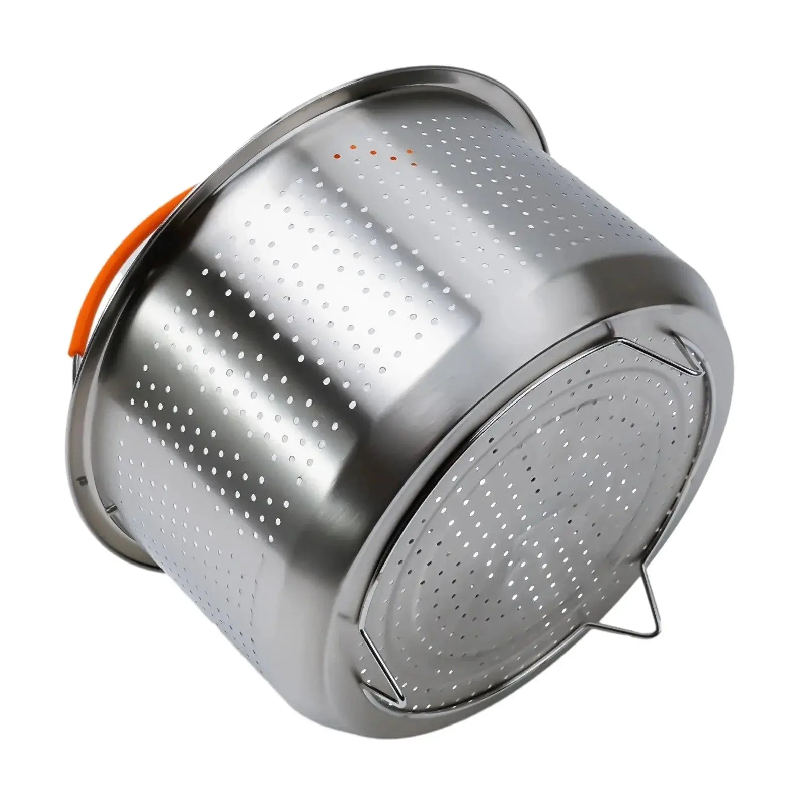 Stainless Steel Pot Steamer Basket With Silicone Handle