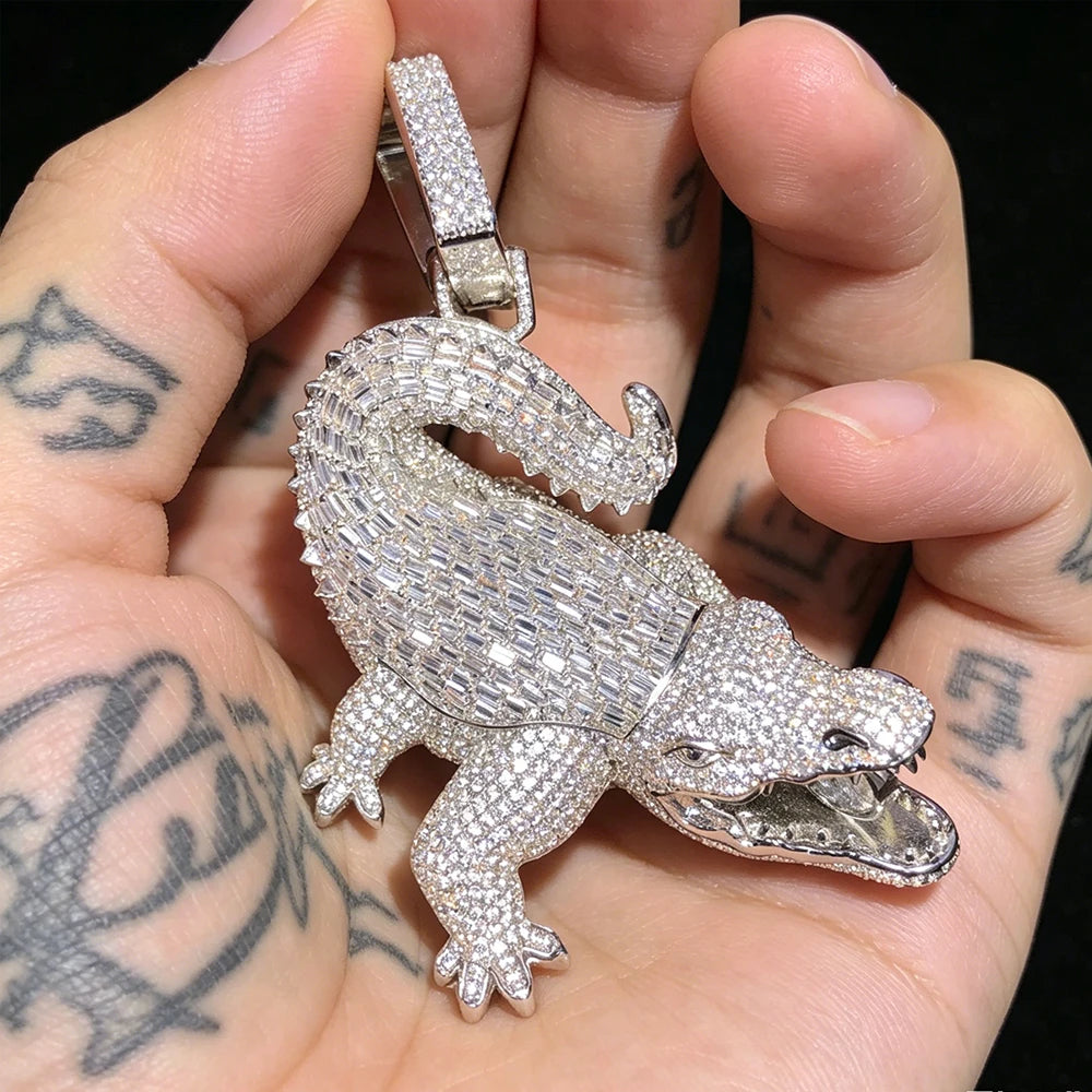 K Gold Plated D Crocodile