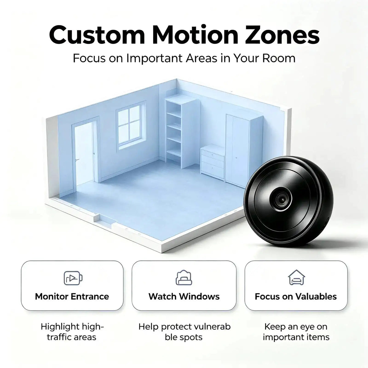N1 Mini WiFi Camera, 4K HD Small Nanny Cam with Infrared Night Vision, Smart Motion Detection Alert Push, Two‑Way Audio Intercom, Remote Phone Live View & Video Playback, TF Card & Cloud Storage, Multi‑User Sharing, Wire