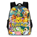 2PC Pikachu Cartoon Backpack Two-Piece Pokemon School Bag