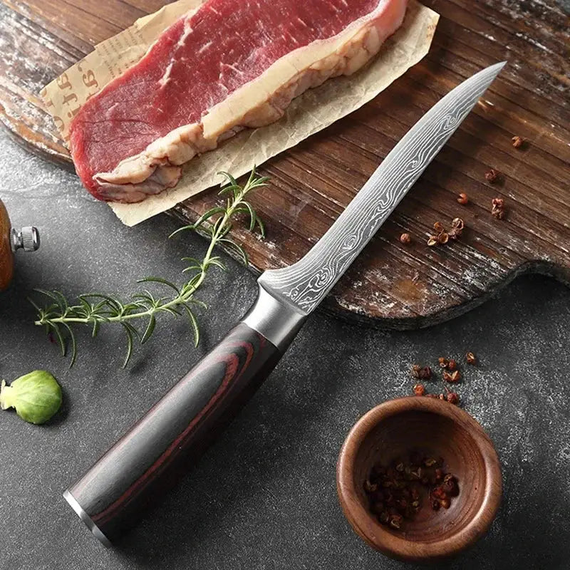 Japanese Forged Boning Knife Versatile Chef Tool For BBQ