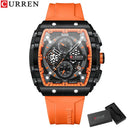 Mens Curren Casual Chronograph Quartz Watch Blue Strap