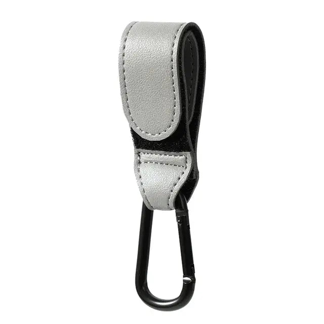 Baby Stroller Hook Fashion PU Leather Adjustable Pram Hook Cart Organizer Diaper Bag Hanger Children Boy Girl Travel Accessories