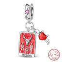 Red Series Charm Beads Sterling