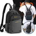 Men Small Backpack Rucksack Multi-Purpose Travel Daypack