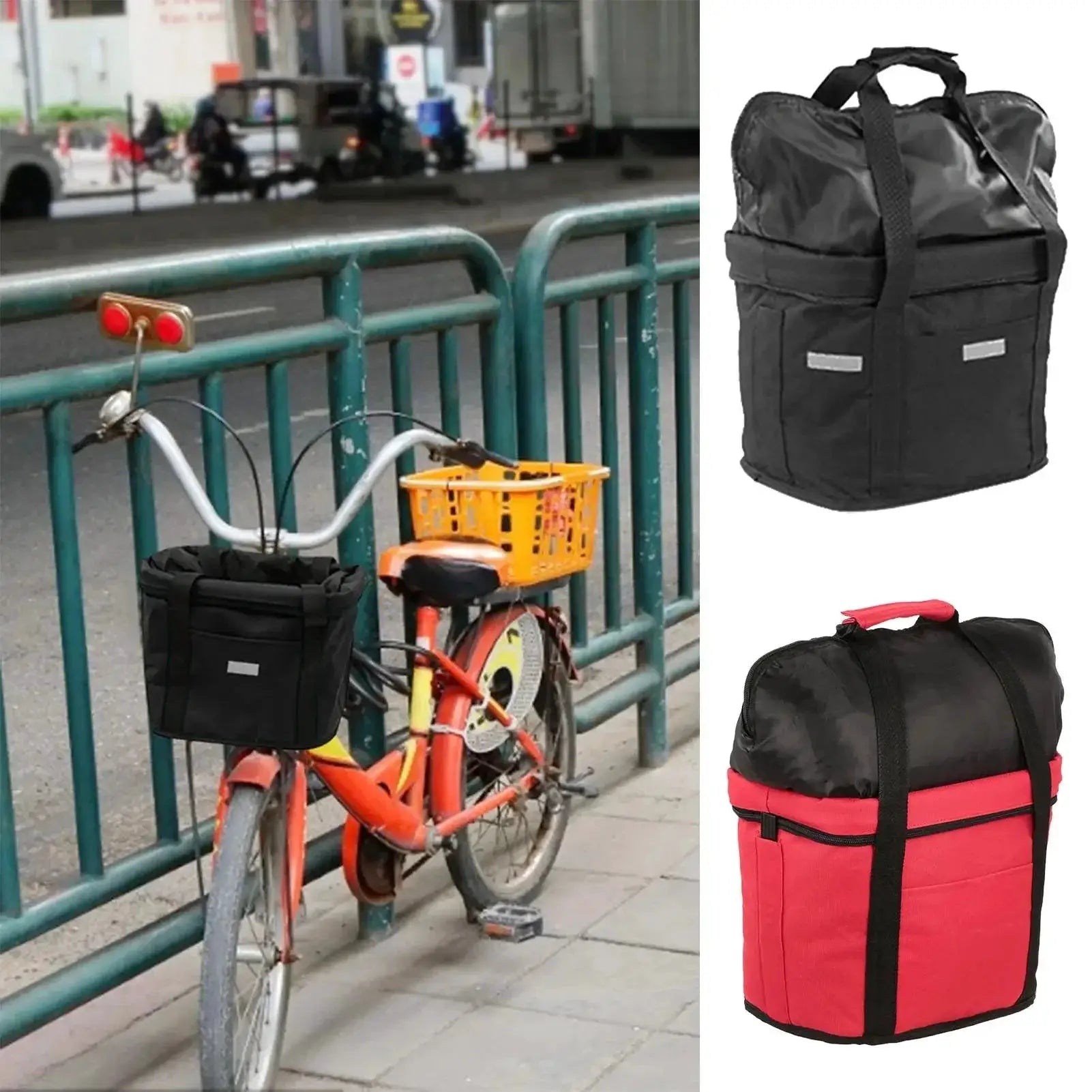 Stylish Waterproof Pet Bike Basket Durable Cycling Accessory