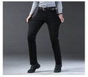 Wthinlee New Business Men's Jeans Casual Straight Stretch Denim