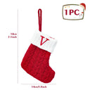 Personalized Snowflake Knit Christmas Stocking Joyful Decor