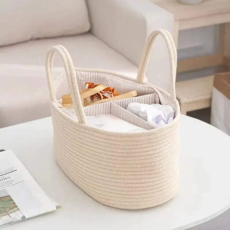 Multi Functional Travel Portable Mommy Bag Cotton Rope