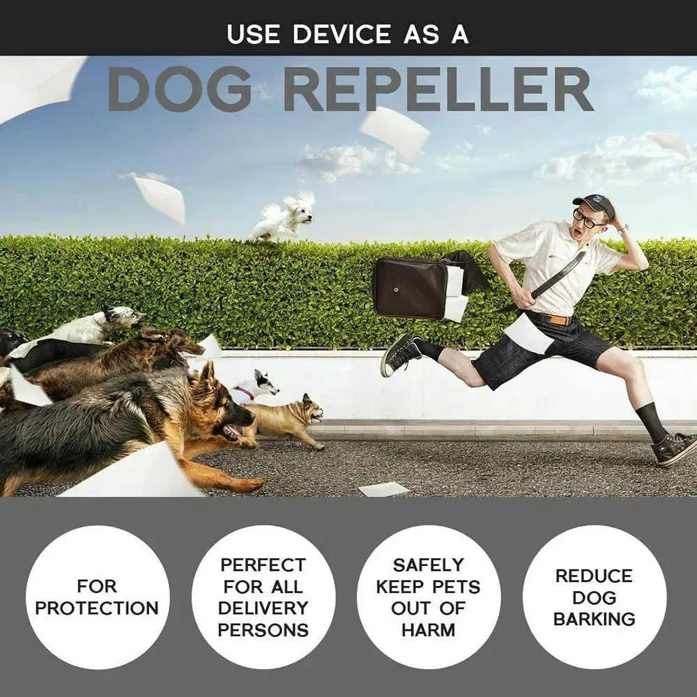 Ultrasonic Dog Bark Repeller Training With LED Flashlight
