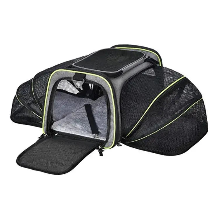 PetGo Airline Approved Expandable Pet Carrier Travel Comfort
