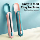 Waste Free Pet Spoon Dispenser for Cats
