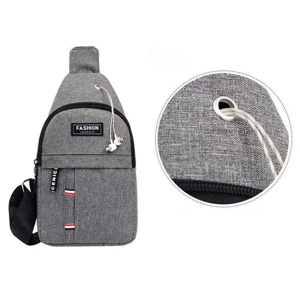 Men's Urban Waterproof Oxford Crossbody Bag Korean Style