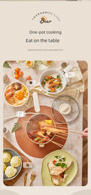 Bear Split Electric Caldron Pot For Students Multi-Functional Cooking