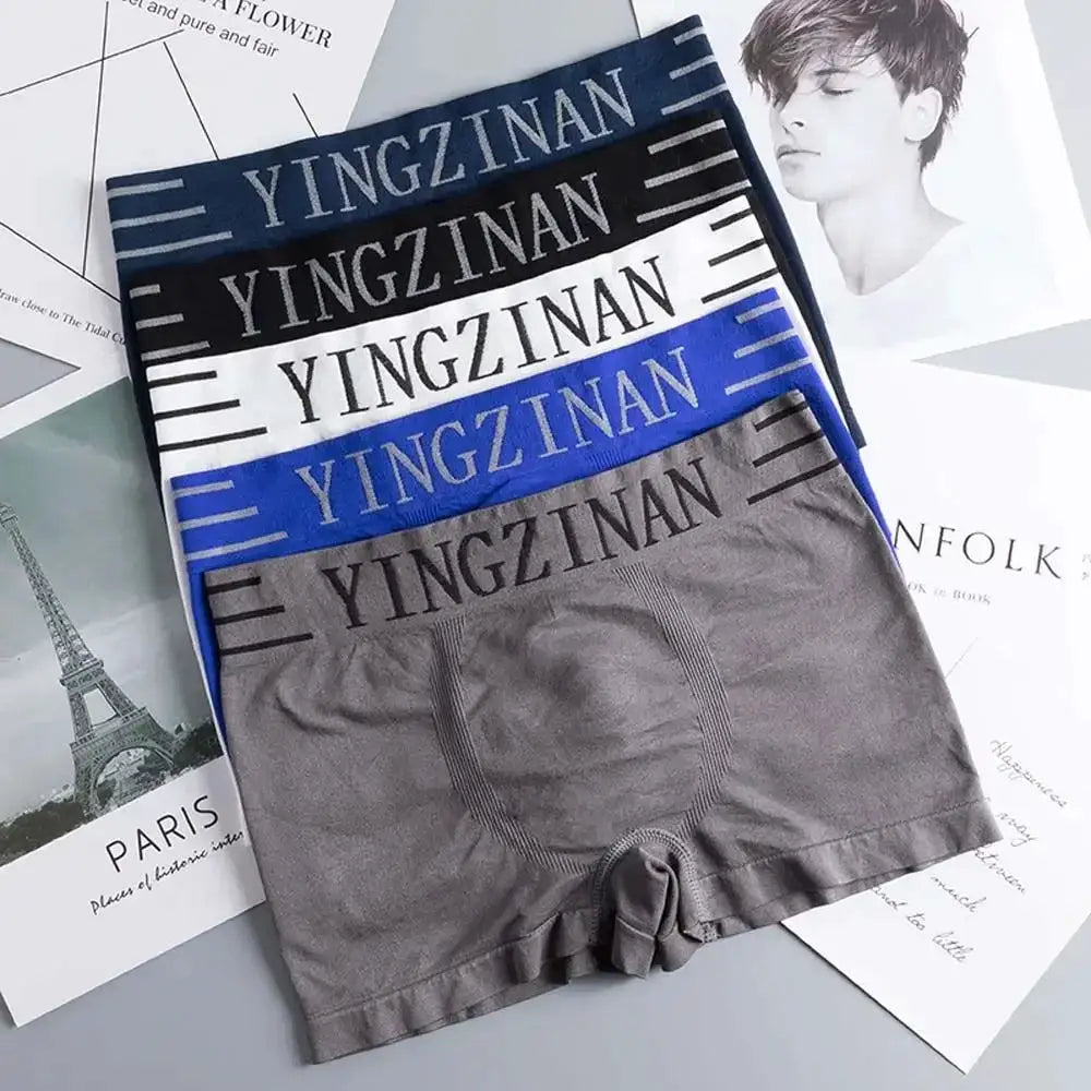 Men's Seamless Boxer Briefs Japanese Style High Elastic