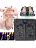 2026 Foot Massager for Relaxation, Automatic Pulse Foot Massage Pad with Heat, Soothing Foot Care Mat for Home Use