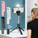 Bluetooth Selfie Stick - Foldable Tripod Stand