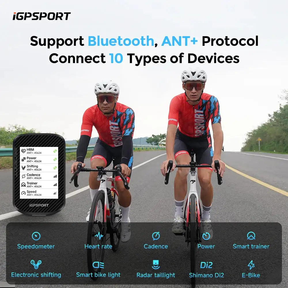 iGPSPORT BSC300T Touch-screen GPS Bike Computer Cycling Wireless Color Map Navigation Support Indoor Training Bicycle Accessory