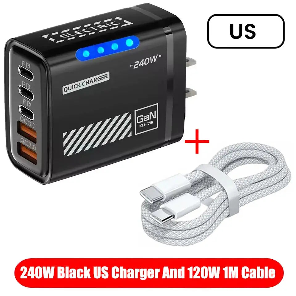 GaN Desktop Charger - Fast Charge USB Hub — product view 8