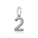Sterling Silver Charm A-z Letters