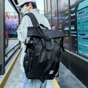 Trendy Roll Top Backpack For Travel