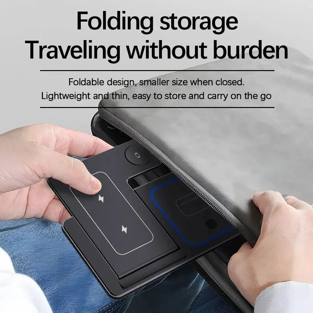 30W LED Fast Wireless Charger Stand 3 In 1 For Apple Devices