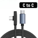 Right Angle USB C Cable - Durable Braided Design