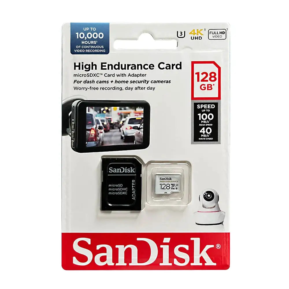 SanDisk High ENDURANCE Micro SD Card 32GB 64GB 128GB 256GB High-speed Read and Writing Video Surveillance U3 V30 4K for Drones
