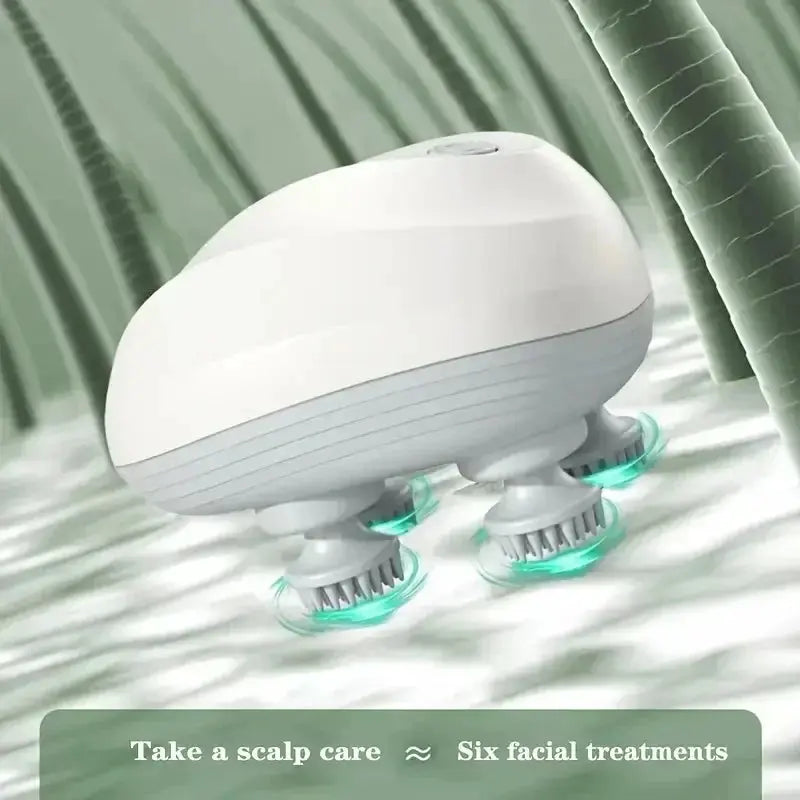 Scalp Massager With Gentle Kneading Nodes For Relaxation