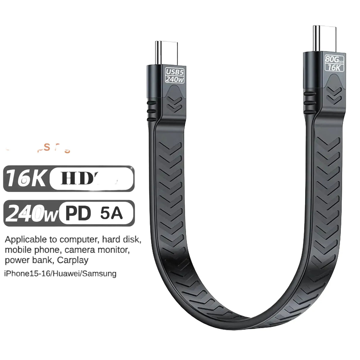 Thunderbolt Cable - PD Fast Charge — product view 1