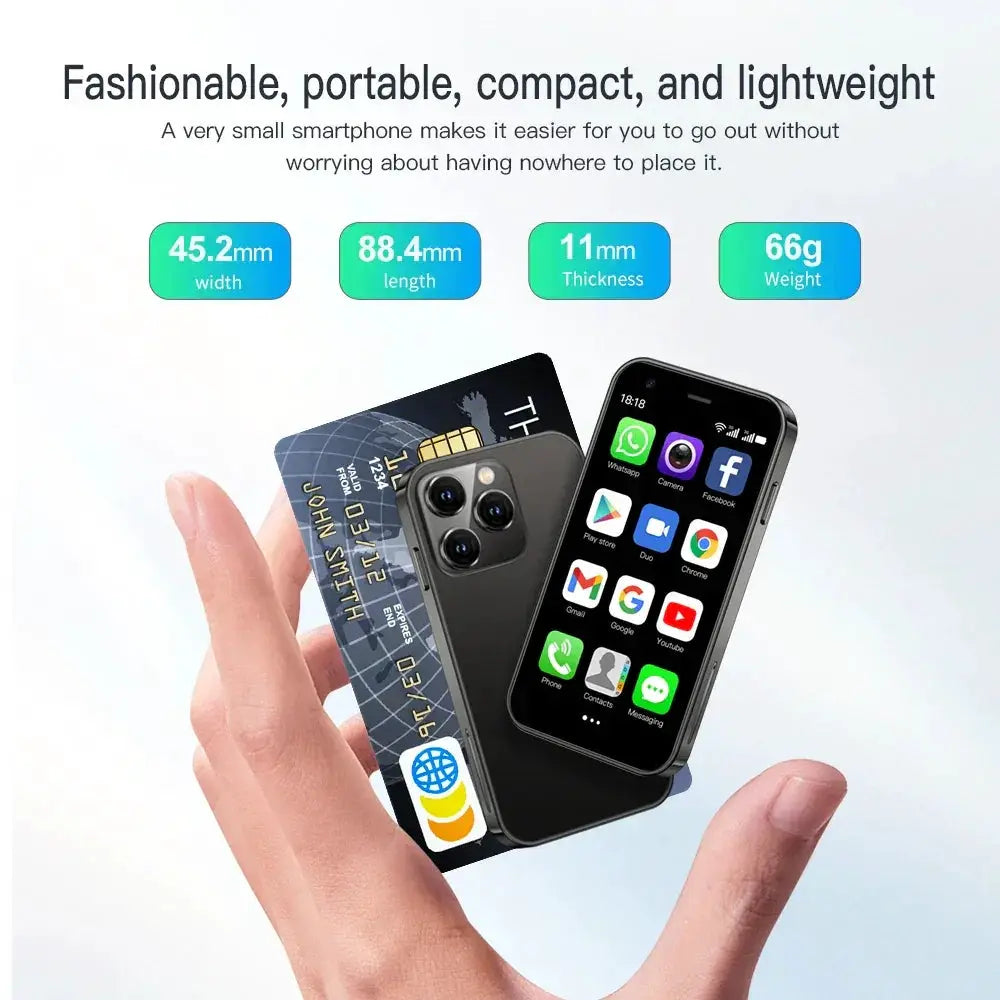 Servo 15SE Mini Smartphone Ultra Compact Dual SIM 3G 2023