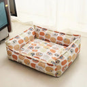 Cozy Square Lattice Pet Bed for Small Medium Dog Cat