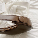 Armpit Bags: Cute Half Crescent Leather Bag