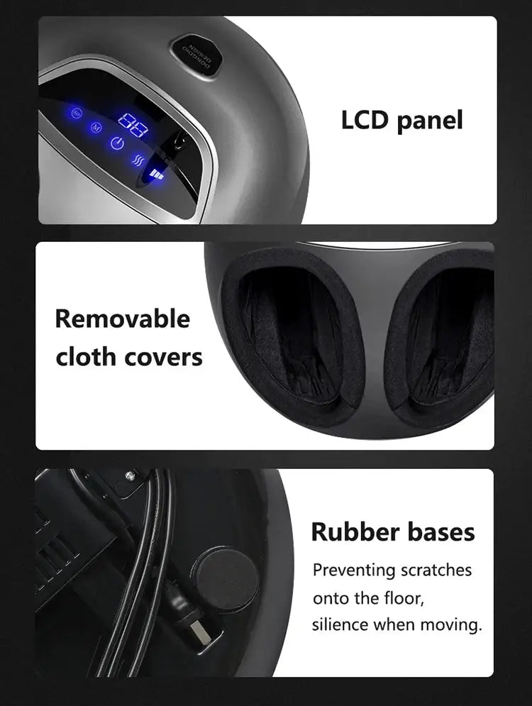 Infrared Heating Deep Kneading Electronic Shiatsu Foot Massager Rolling Massage From Toes To Heels Air Compress Massage