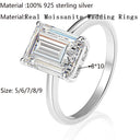 Moissanite Ring in Sterling Silver CB091714R