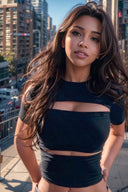 Weird Puss Sexy Hollow Design T-Shirt Trendy Street Style